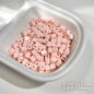 Painted Square Acrylic Beads 6mm 5mm Macaron Color Baking 30pcs 20