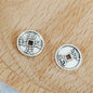 Coin Metal Beads 10mm Distressed Qing Dynasty Antique Style 100pcs 7