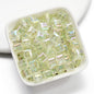 Clear Cubic Acrylic Beads 8mm Faceted Pastel Square 30pcs 7
