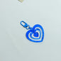 Acrylic Transparent Heart Keychain Colorful Layered Resin Charm 8