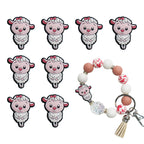 Silicone Focal Beads Animal Tiger Owl Faces 20pcs 3