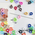 Acrylic Bali Spacer Beads 14mm Solid Color 100pcs 6