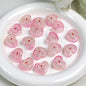 Bow Pattern Heart Resin Beads 20mm Colorful Mixed 10pcs 16