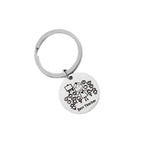 Stainless Steel Teacher Keychain Best Teacher Design 2.5cm 4