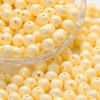 Imitation Pearl Acrylic Beads 8mm-12mm Macaron Colored Pastel 4