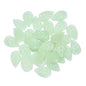 Czech Glass Beads Leaf 17mm Frosted Mixed Colors Gold Accents 30pcs 14