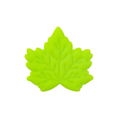 Silicone Focal Beads Maple Leaf Detailed Vein Patterns 20pcs 6