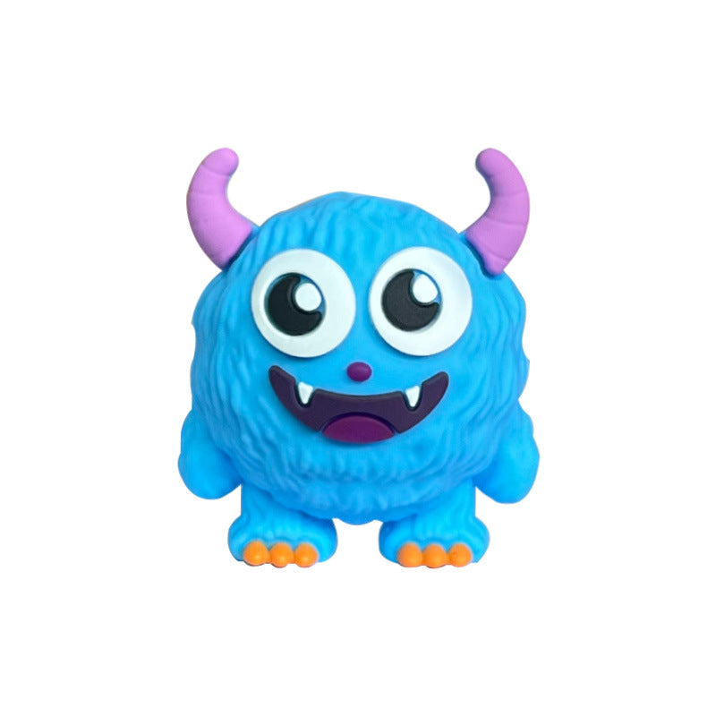 Silicone 3D Focal Beads Monster Googly Eyes Fuzzy Texture 20pcs 6