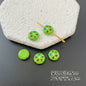Baking Painted Series Metal Beads Colorful Glossy Alloy 20pcs 26