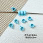 Cup Metal Beads 8mm Baking Painted Pastel Colors 30pcs 8