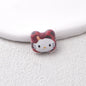 Leopard Print Hello KT Acrylic Beads 14mm Matte Finish 20pcs 10