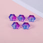 Czech Glass Beads Lily Orchid 10mm Transparent Mixed Colors 100pcs 7