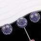 Smiley Face Bubblegum Rhinestone Beads 20mm Polymer Clay Full Rhinestones 6pcs 11