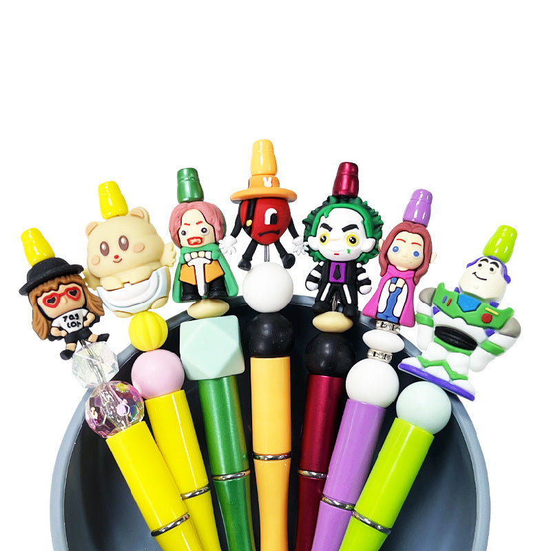 Silicone 3D Focal Beads Cartoon Character Buzz Lightyear Heroic Pose 20pcs 5
