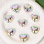 UV Plating Balloon Heart Acrylic Beads 25mm Silver 10pcs 2