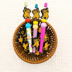 Silicone Focal Beads Lion King Ginger Jungle Design 20pcs 5