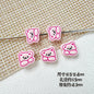 Rabbit and Bear Painted Metal Beads Glossy Finish Bulk 10pcs 16
