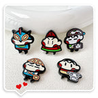 Painted Alloy Metal Beads Crayon Shin-Chan Series 10pcs 2