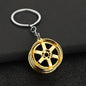 Metal Automobile Wheel Keychain Zinc Alloy Car Culture Style 4