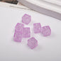 Transparent Square Acrylic Beads 7mm Crackle Texture 200pcs 6
