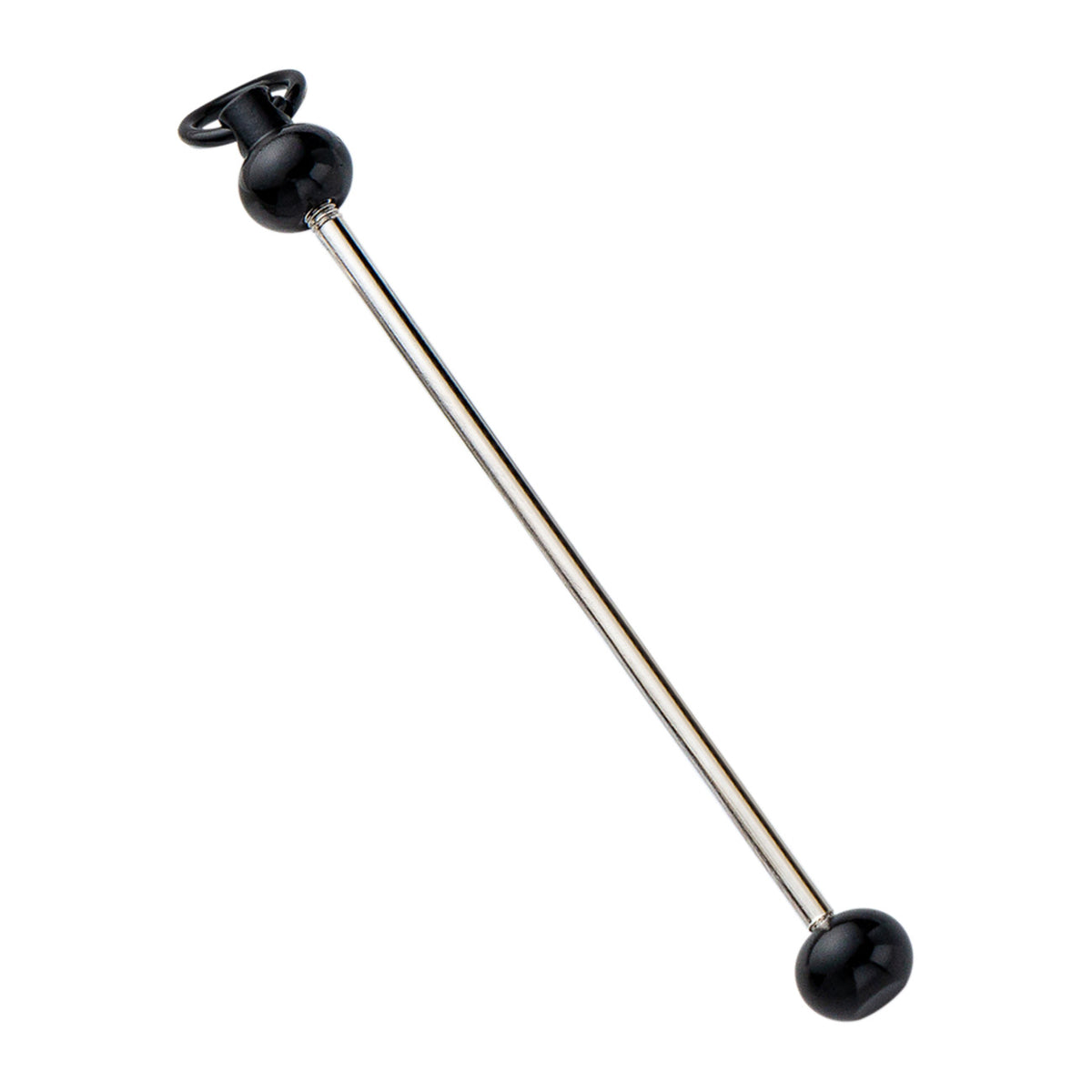 Beadable Keychain Pole Metal Electroplated Vibrant Colors 5