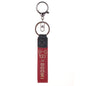 Leather Wristlet Keychain with Gold Embossed Bear Detail 7