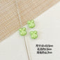 Heart and Rabbit Metal Beads Polka Dot Painted Alloy 10pcs 26