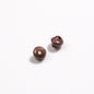 Baking Painted Mini Twisted Acrylic Beads 6mm Glossy Mixed Colors 100pcs 10