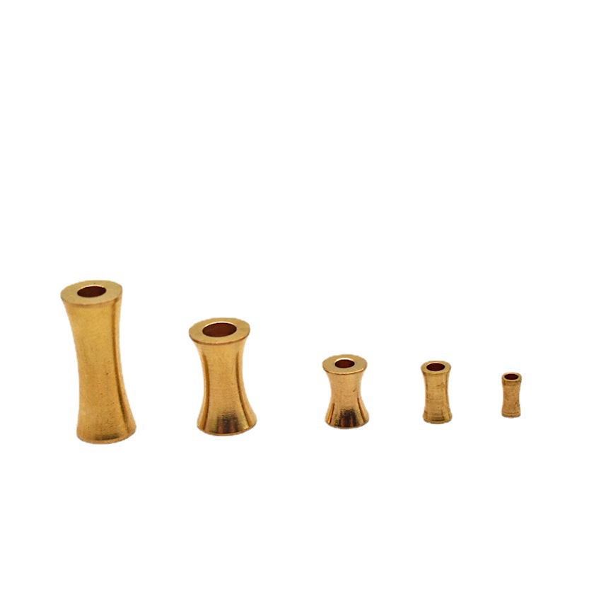 Brass Bamboo Tube Metal Beads 2-6mm Smooth Polished 100pcs 4