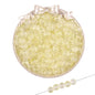 Frosted Round Glass Beads 8mm Pastel Jewel Tones Matte Finish 100pcs 16