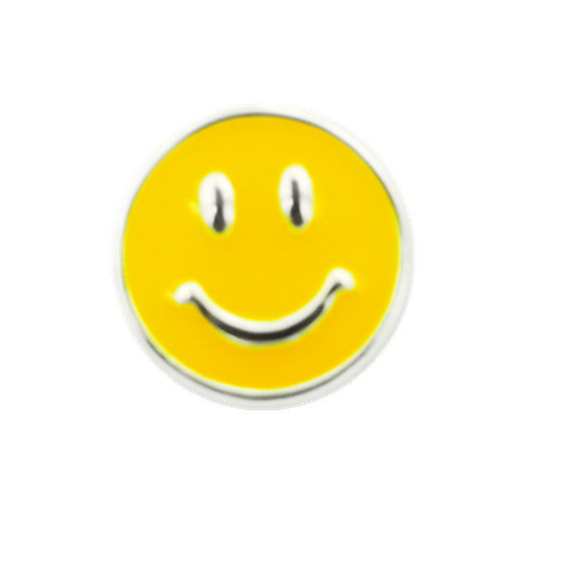 Smiling Face Enamel CCB Plastic Beads 10x8mm Colorful Mixed 50pcs 2