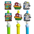 Silicone Focal Beads Candy Baseball Coffee Machine Set 20pcs 4