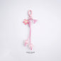 Pink Cherry Blossom Acrylic Flower Keychain 2pcs 7