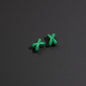 Baking Painted X Acrylic Beads 8mm Glossy Colorful 100pcs 15
