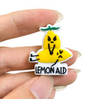 Silicone Focal Beads Lemon Fruit Holding Small Lemon 20pcs 5