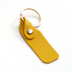Alien Leather Keychain with Gold Rivet Accent Colorful 5