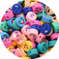Flat Clay Beads 10mm Color Fruit Cartoon Mixed Design 1000pcs 35