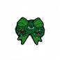 Silicone Focal Beads Christmas Green Gingerbread Man Design 20pcs 8