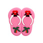 Silicone Focal Beads Slippers Palm Tree Red Bow Design 20pcs 5