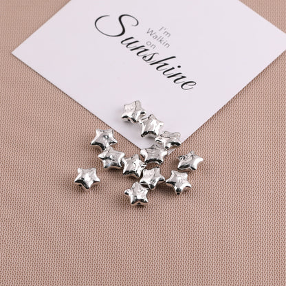 Silver Tone Irregular Shape CCB Plastic Beads 200pcs 23