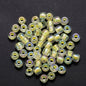 Glow In The Dark Seed Glass Beads 3mm Multicolor Stripes 1800pcs 23
