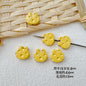 Baking Painted Cheese Animal Metal Beads Whimsical Pastel Colors 20pcs 29