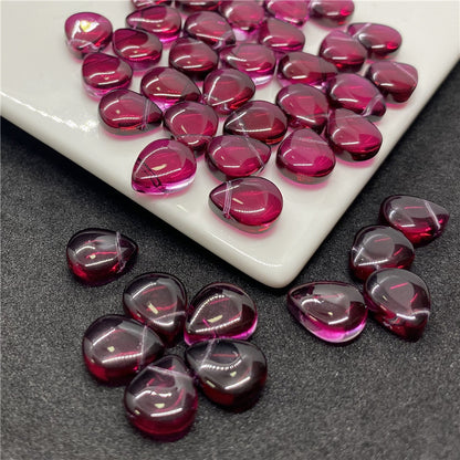 Czech Glass Beads Teardrop 12mm Transparent Iridescent 100pcs 20