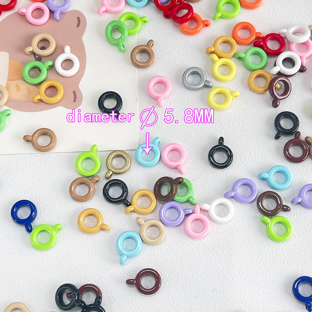 Acrylic Bali Spacer Beads 14mm Solid Color 100pcs 3