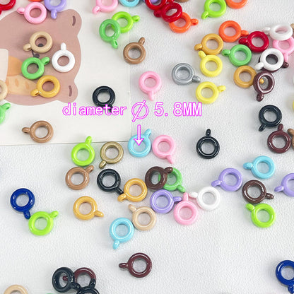 Acrylic Bali Spacer Beads 14mm Solid Color 100pcs 3