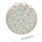 Frosted Round Glass Beads 8mm Pastel Jewel Tones Matte Finish 100pcs 14