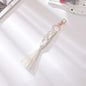 Hand Woven Tassel Crochet Keychain Cotton Linen Boho 2pcs 11