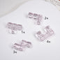 Clear Terris Block Acrylic Beads 20mm Translucent Geometric 50pcs 9