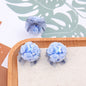 Flower Cluster Clay Beads 23mm Polymer Roses with Bow 5pcs 6