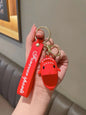 Silicone Shark Slippers Couple Keychain Cute Colorful Mini Shoes 7
